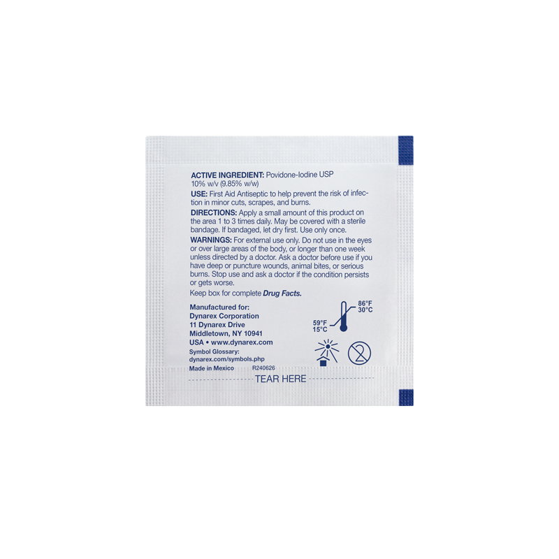 Povidone Iodine Prep Medium 100 Pads #1108 - Image 2