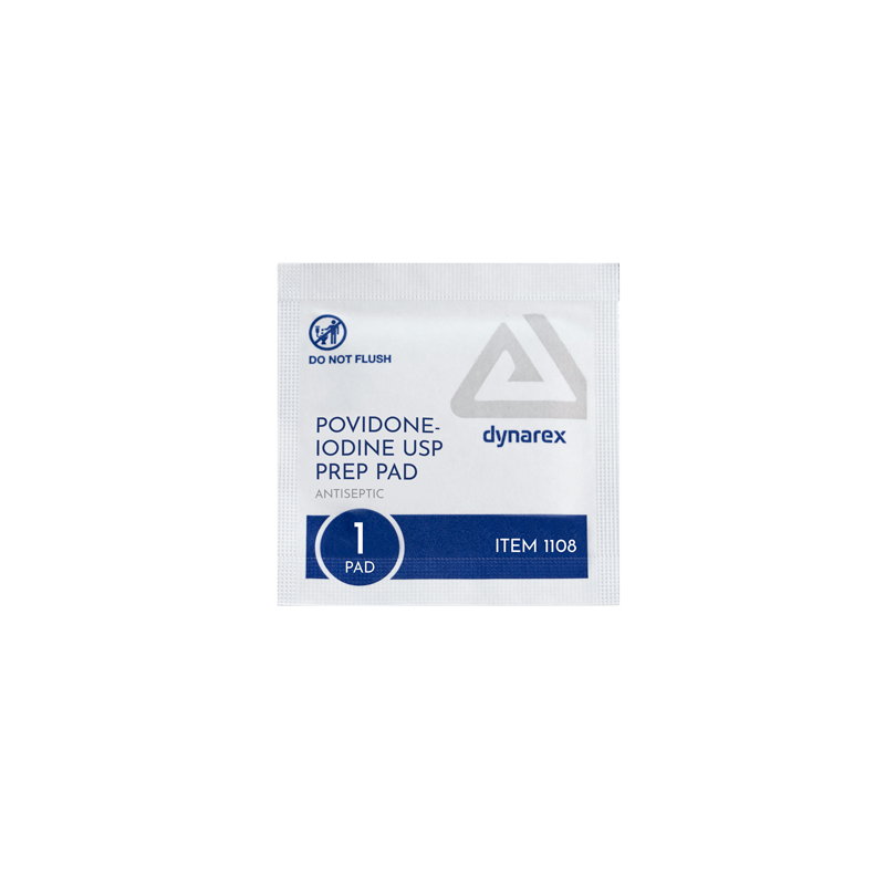 Povidone Iodine Prep Medium 100 Pads #1108