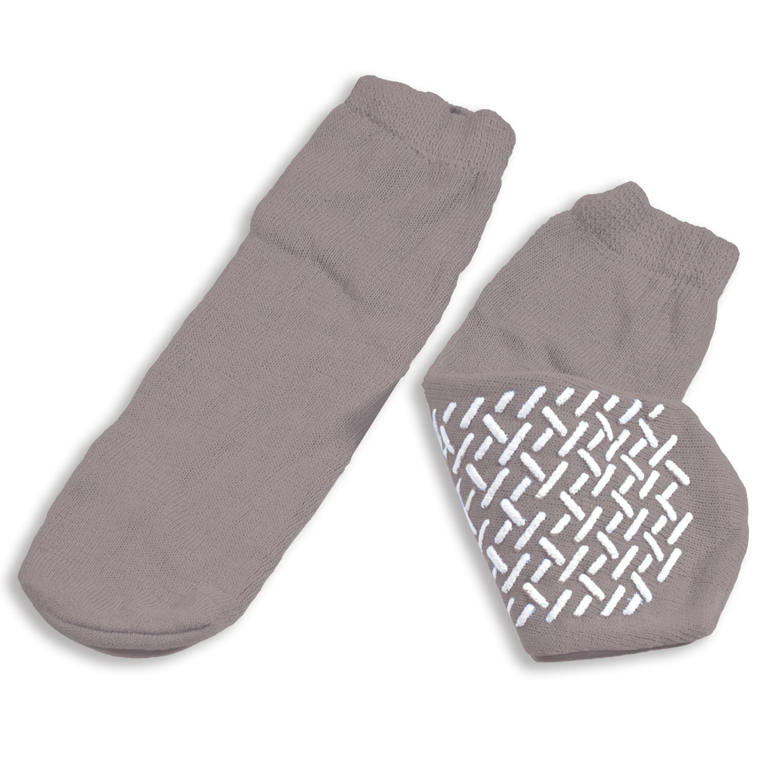 thumbnail image 2 of Dyanrex Double Sided Slipper Socks – Non-Slip, Breathable, XL Beige – Hospital Travel Socks 2 of 6