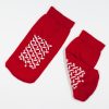 Double Sided Slipper Socks, Non Skid Hospital Travel Slipper Socks S, Red #2190 - Thumbnail Image 1
