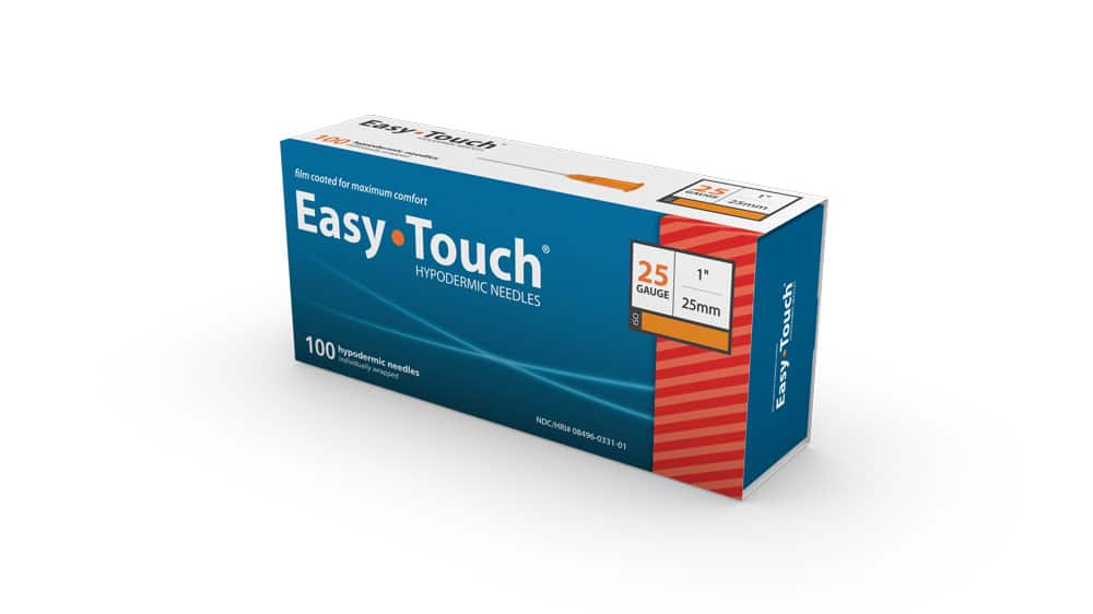  Easy Touch 25g 1 Inch Needle