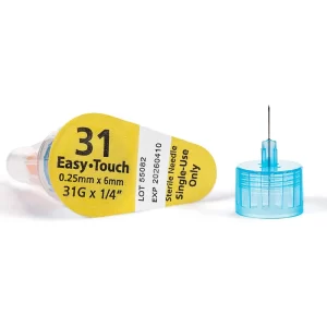 EasyTouch Pen Needles 31 G x 1/4 in. (6mm) 100ct