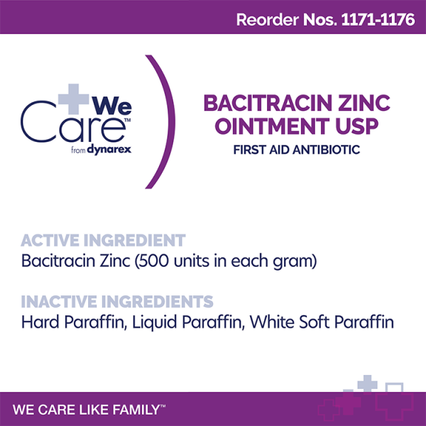 Bacitracin Zinc Ointment 0.5 Oz Tube #1172 - Image 2