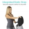 Inflatable Lumbar Cushion Black - Thumbnail Image 7