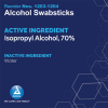 50 Alcohol Swabsticks Antiseptic Skin Prep (1 swabsticks per packet) 50 swabsticks #1203 - Thumbnail Image 2