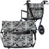 Chevron Wheelchair Bag, Waterproof Nylon, Buckled Straps, Fits All Standard Wheelchairs, Machine Washable - Thumbnail Image 1