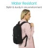 Black Oxygen Tank Bag, Sturdy, Stylish, Convenient with Multiple Hose Outlets - Thumbnail Image 7