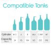 Black Oxygen Tank Bag, Sturdy, Stylish, Convenient with Multiple Hose Outlets - Thumbnail Image 8