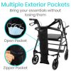 Black Oxygen Tank Holder, Securely Use With Various Tank Sizes, Works With Most Wheelchairs - Thumbnail Image 3