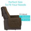 Grey Full Chair Incontinence Pads, Leakproof Barrier and Machine Washable - Thumbnail Image 2