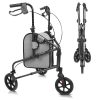 Black 3 Wheel Rollator - Thumbnail Image 1