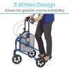 Black 3 Wheel Rollator - Thumbnail Image 2
