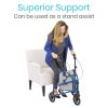 Black 3 Wheel Rollator - Thumbnail Image 3
