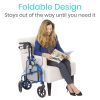 Black 3 Wheel Rollator - Thumbnail Image 4