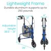 Black 3 Wheel Rollator - Thumbnail Image 5