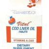 Cod Fish Liver Oil Tablets, Vitamin A & D and Reinforced with Vitamin B, Cherry & Orange Flavor 100 Tablets - Thumbnail Image 3