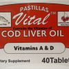 Pastillas Vital Cod Fish Liver Oil Tablets, Vitamin A & D and Reinforced with Vitamin B, Cherry Flavor - Thumbnail Image 4