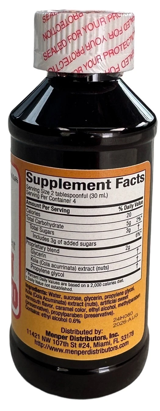 Kola Nut Supplement Pocion Jaccoud, Vitality Booster, Energy Elixir, Digestive Support 4oz - Image 2