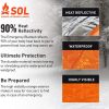 Emergency Blanket Heat Reflective Provide Life Saving Warmth 0140-1222 - Thumbnail Image 5