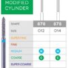 High Quality Dental Bevel Cylinder Disposable Diamond Burs 878-014, 10 per Pack - Thumbnail Image 1