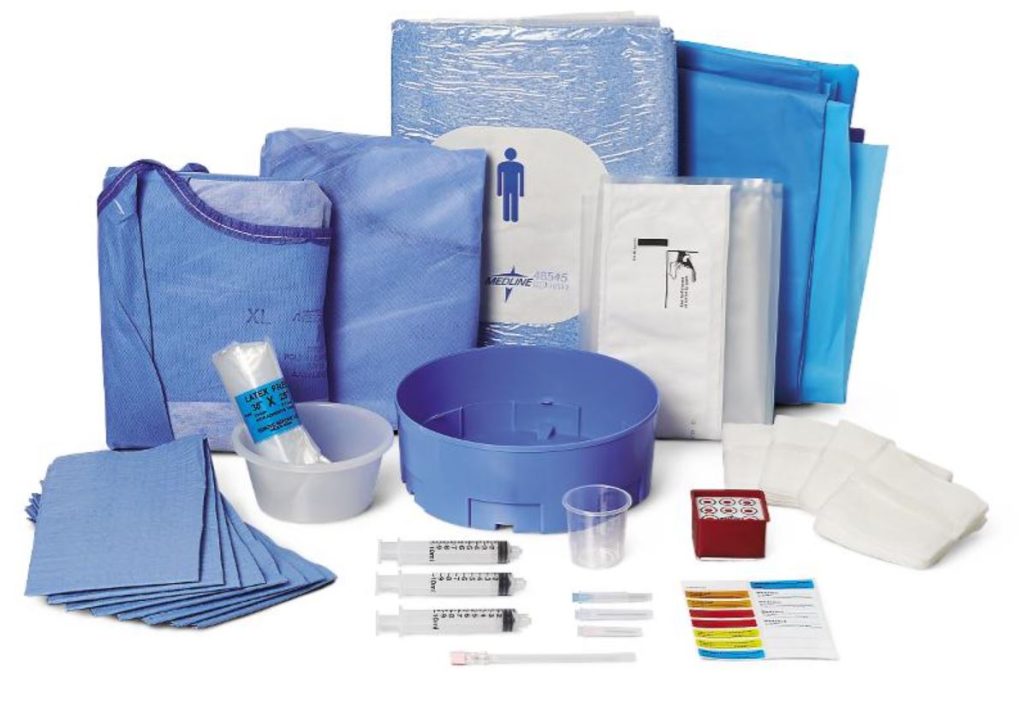 Medline Cath/Angioplasty Standard Surgical Tray II, 6/CS - BM Global ...