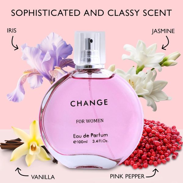 Change Eau De Parfum for Women 3.4 fl oz. Floral Fragrance and Sweet Fragrance - Image 3