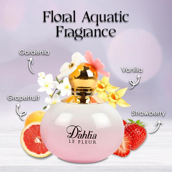 Dahlia Le Fleur Pour Femme Eau de Parfum for Women 3.4 fl.oz - Image 3