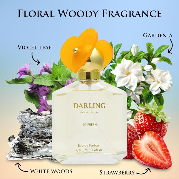 Darling for Women Eau De Parfum Floral & Woody Fragrance 3.4 fl oz - Image 8