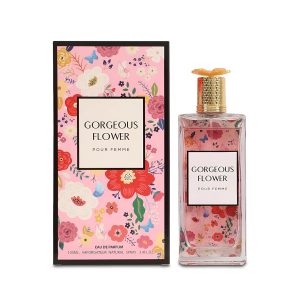 Gorgeous Flower Women’s Perfume Spray 3.4 fl oz Jasmine, Pear Blossom& Sweet Sugar