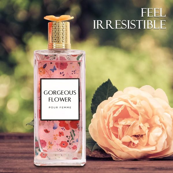 Gorgeous Flower Women’s Perfume Spray 3.4 fl oz Jasmine, Pear Blossom& Sweet Sugar - Image 2