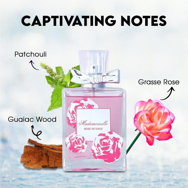 Mademoiselle Rose Intense for Women Eau de Parfum 3.4 fl oz - Image 2