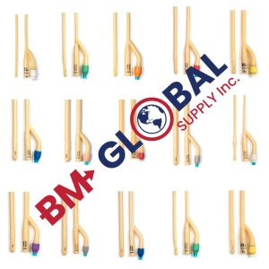 Males Foley Catheters 2 Way, High-quality, Pliable, Silicone-Coated, With Sterile 2.7g Packet of Lubricating Jelly