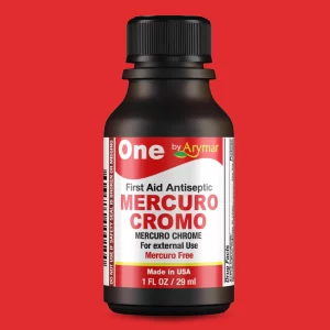 Mercuro Chrome (Mercuro Cromo) 1oz Topical Antiseptic Solution for Minor Cuts, Scrapes & Burns