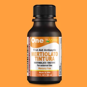 Mertiolato Tincture (Merthiolate Tincture) 1 fl oz. Antiseptic Solution for Minor Cuts, Scrapes & Burns.