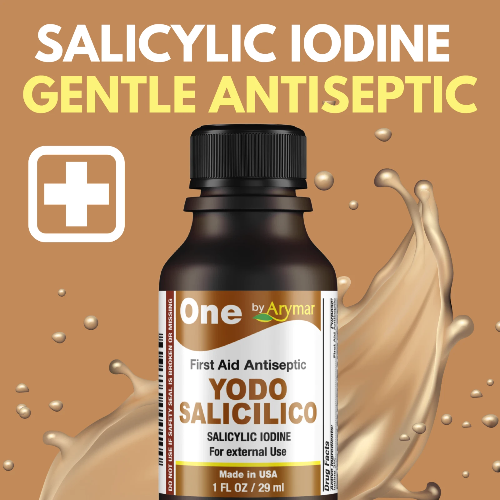Salicylic Iodine (Yodo Salicilico) 1oz Topical Antiseptic Solution for Minor Cuts, Scrapes & Burns - Image 5