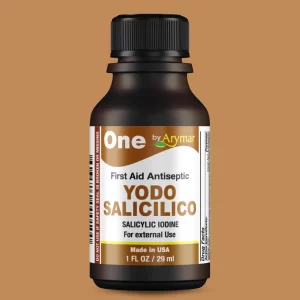 Salicylic Iodine (Yodo Salicilico) 1oz Topical Antiseptic Solution for Minor Cuts, Scrapes & Burns