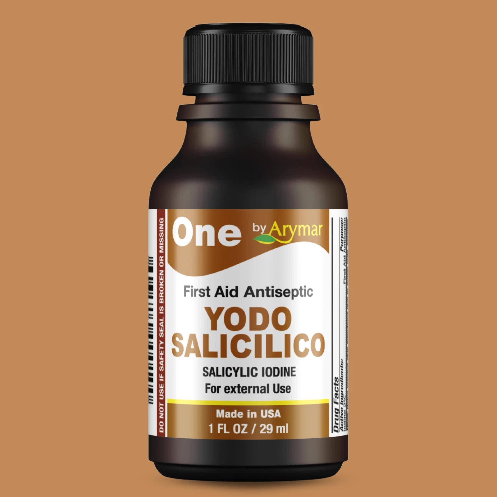 Salicylic Iodine (Yodo Salicilico) 1oz Topical Antiseptic Solution for Minor Cuts, Scrapes & Burns