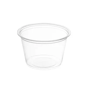 Solo Soufflé Cup - 3.25 oz. Plastic Souffle Cup Translucent Disposable, Case of 2500