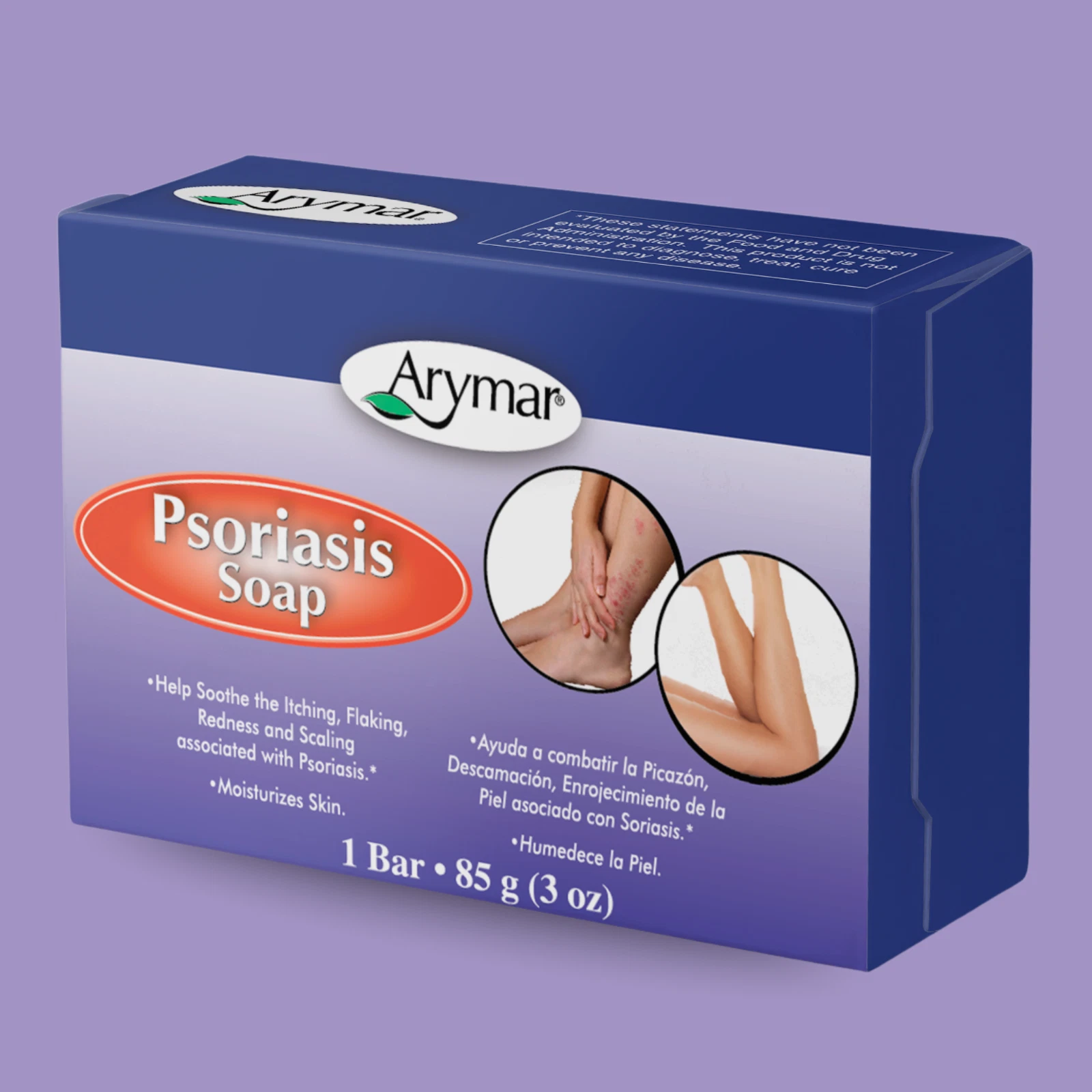 Arymar Psoriasis Soap 3oz. Soothes Itching, Flaking & Redness