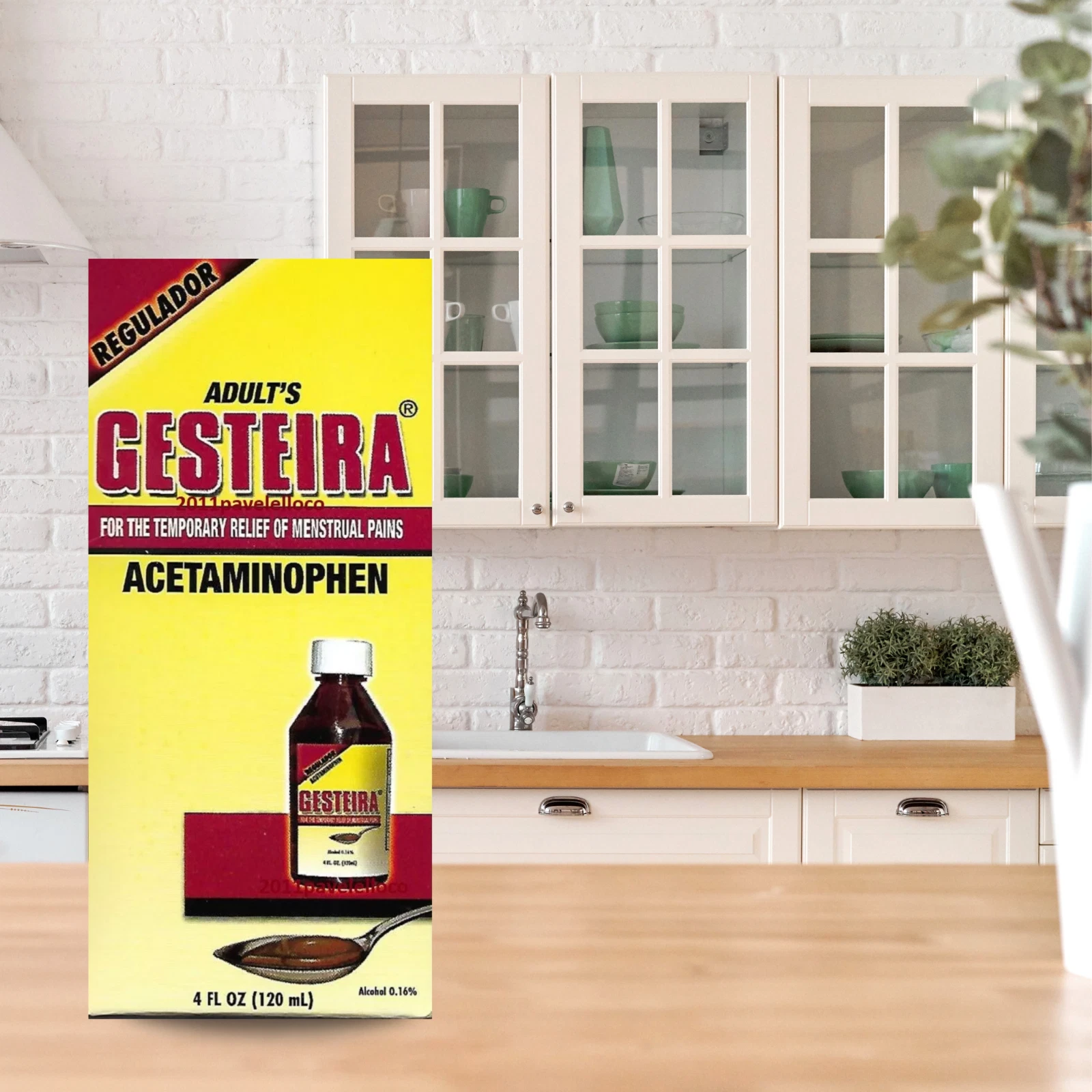 Adult's Gesteira for Relief of Menstrual Pains ( Dolores Menstruales Regulador ) Acetaminophen 675 mg - Image 6