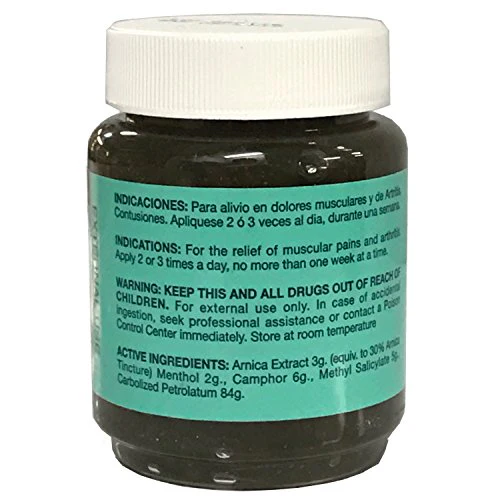 Arnica Ointment Pomada Reforzada La Genuina Extract Menthol for Arthritis 2oz - Image 2