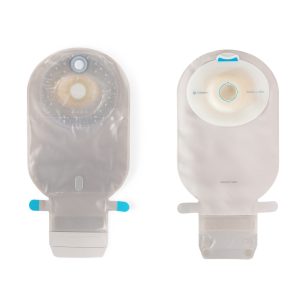 SenSura Mio Convex Light 1-Piece Transparent Ostomy Pouch, 25 mm Stoma - Box of 10