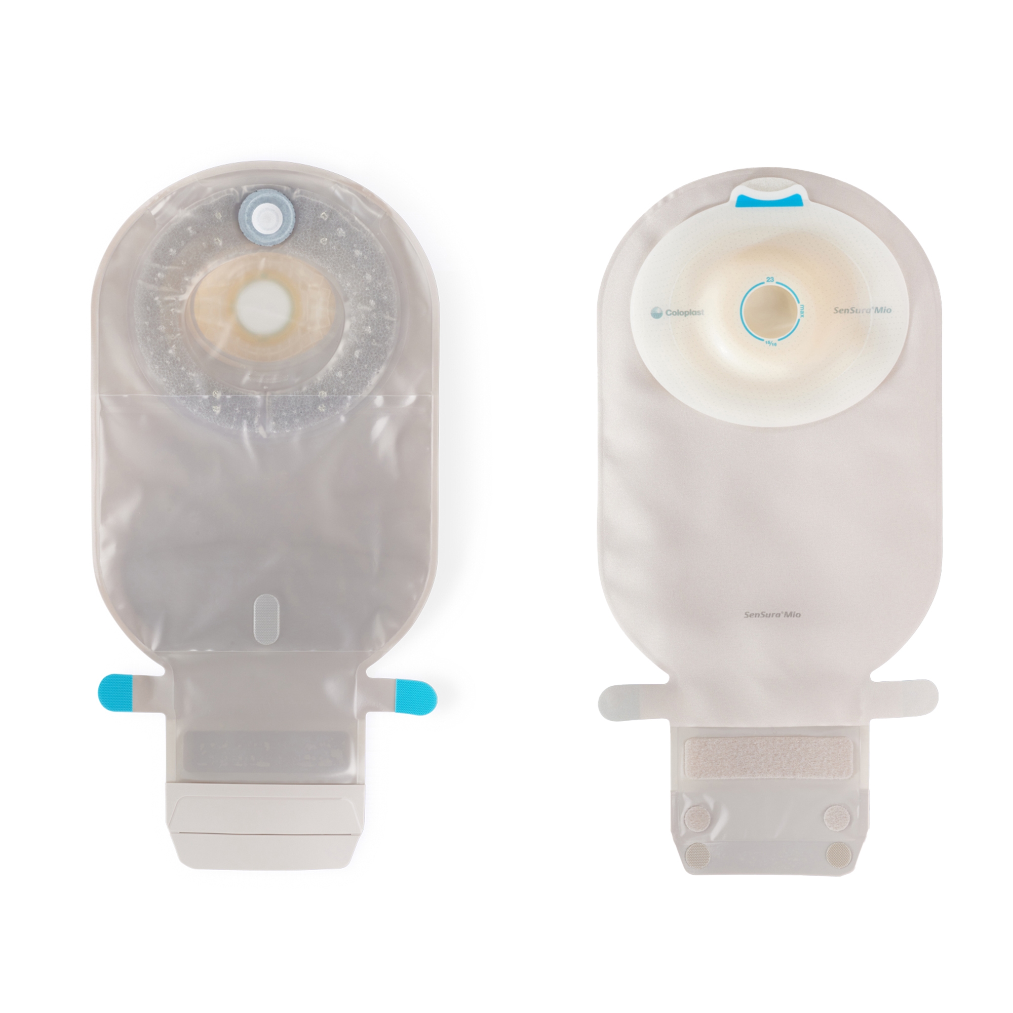 SenSura Mio Convex Light 1-Piece Transparent Ostomy Pouch, 25 mm Stoma - Box of 10