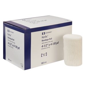 Kerlix Fluff Bandage Roll, 4-1/2 Inch x 4-1/10 Yard, 6-Ply - 12 Rolls