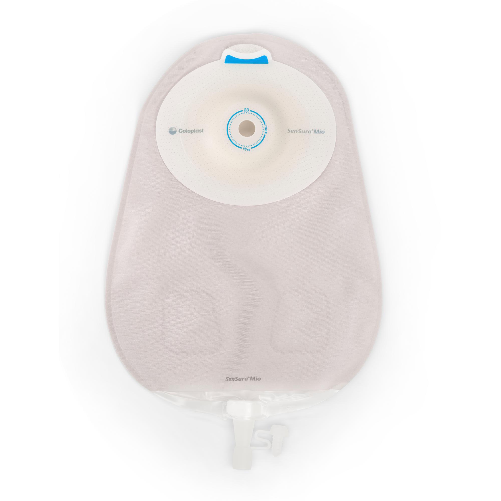 Urostomy Pouch SenSura® Mio Convex One-Piece System 10-1/2 Inch Length, Maxi Deep Convex, Trim to Fit 3/8 to 7/8 Inch Stoma Drainable - Box of 10