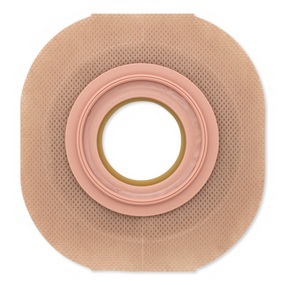 Ostomy Barrier New Image FlexTend Precut, Extended Wear Adhesive Tape Borders 57 mm Flange Red Code System 1-3/8 Inch Opening - Box of 5
