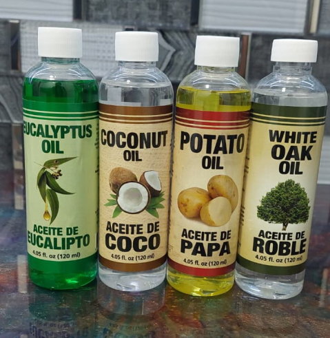 Plantimex Oil, Eucalyptus, Coconut, Potato, White Oak Oil 4oz