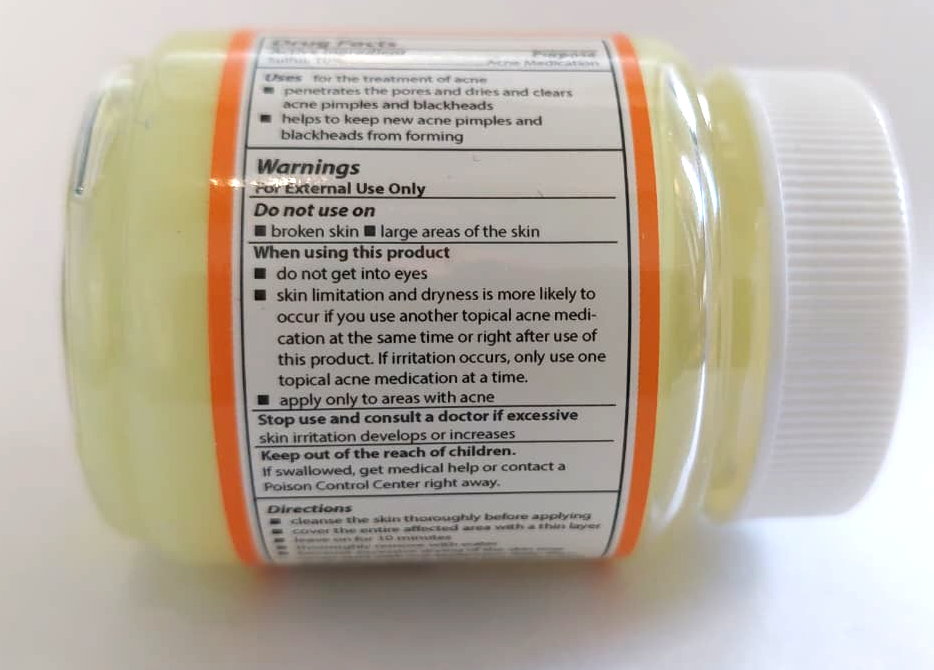 Sulfur Ointment 10% 2 oz, External Skin Care Cream for Acne and Blackheads - Image 3