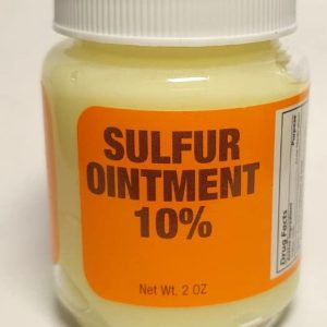 Sulfur Ointment 10% 2 oz, External Skin Care Cream for Acne and Blackheads