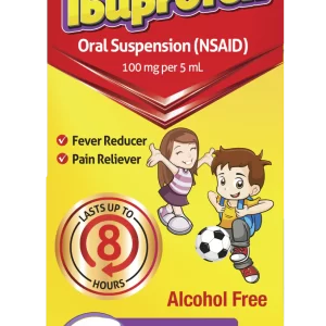 Children's Ibuprofen Oral Suspension Alcohol Free Last Up To 8 Hours, Berry Flavor 4oz